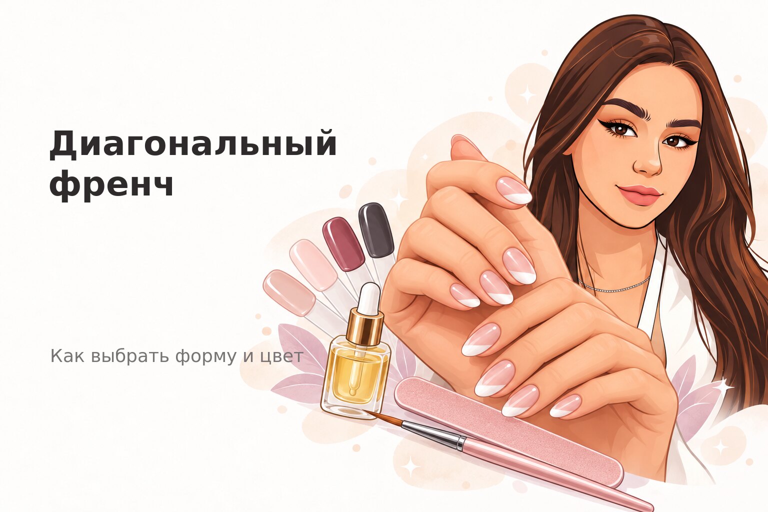Диагональный френч в Пензе: как выбрать форму и цвет