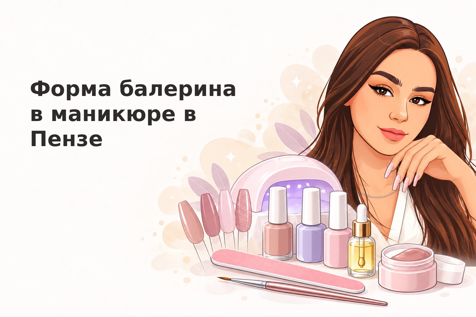 Форма балерина в маникюре в Пензе: кому подходит и как носить удобно