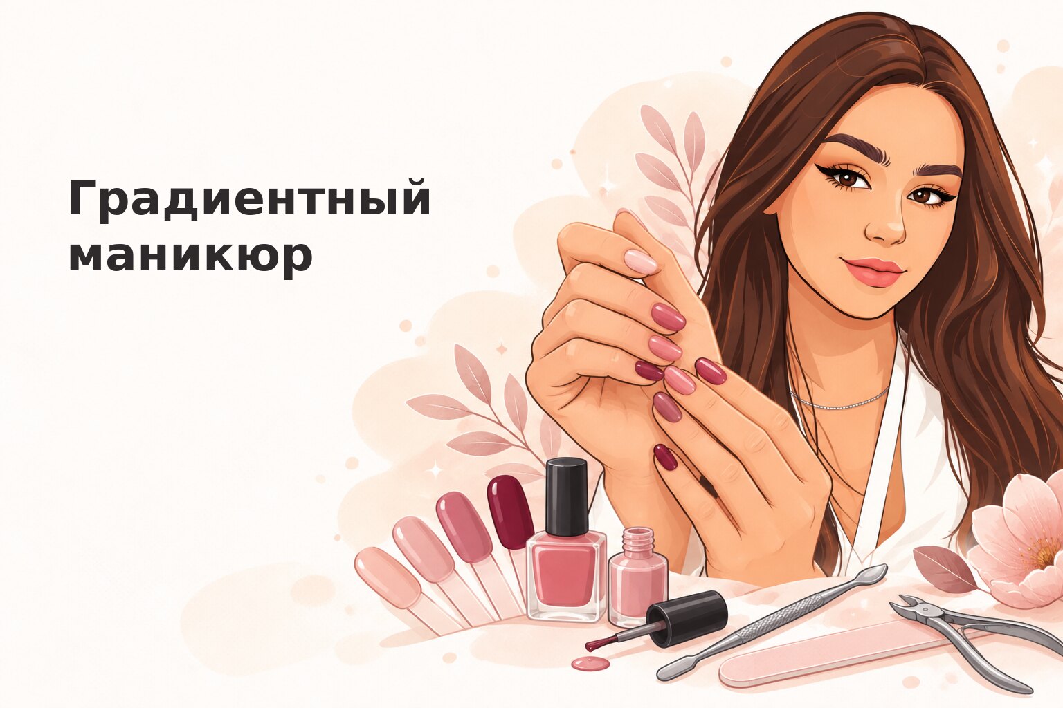 Градиентный маникюр в Пензе: как выбрать плавный переход цвета