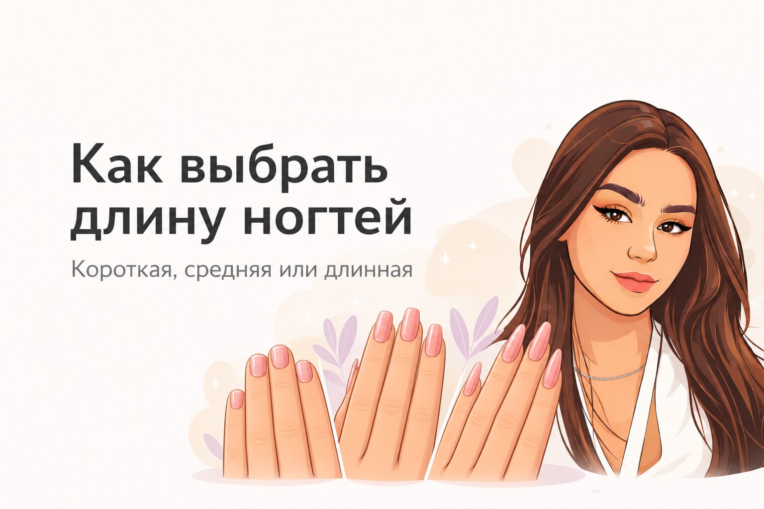 Как выбрать длину ногтей: короткая, средняя или длинная