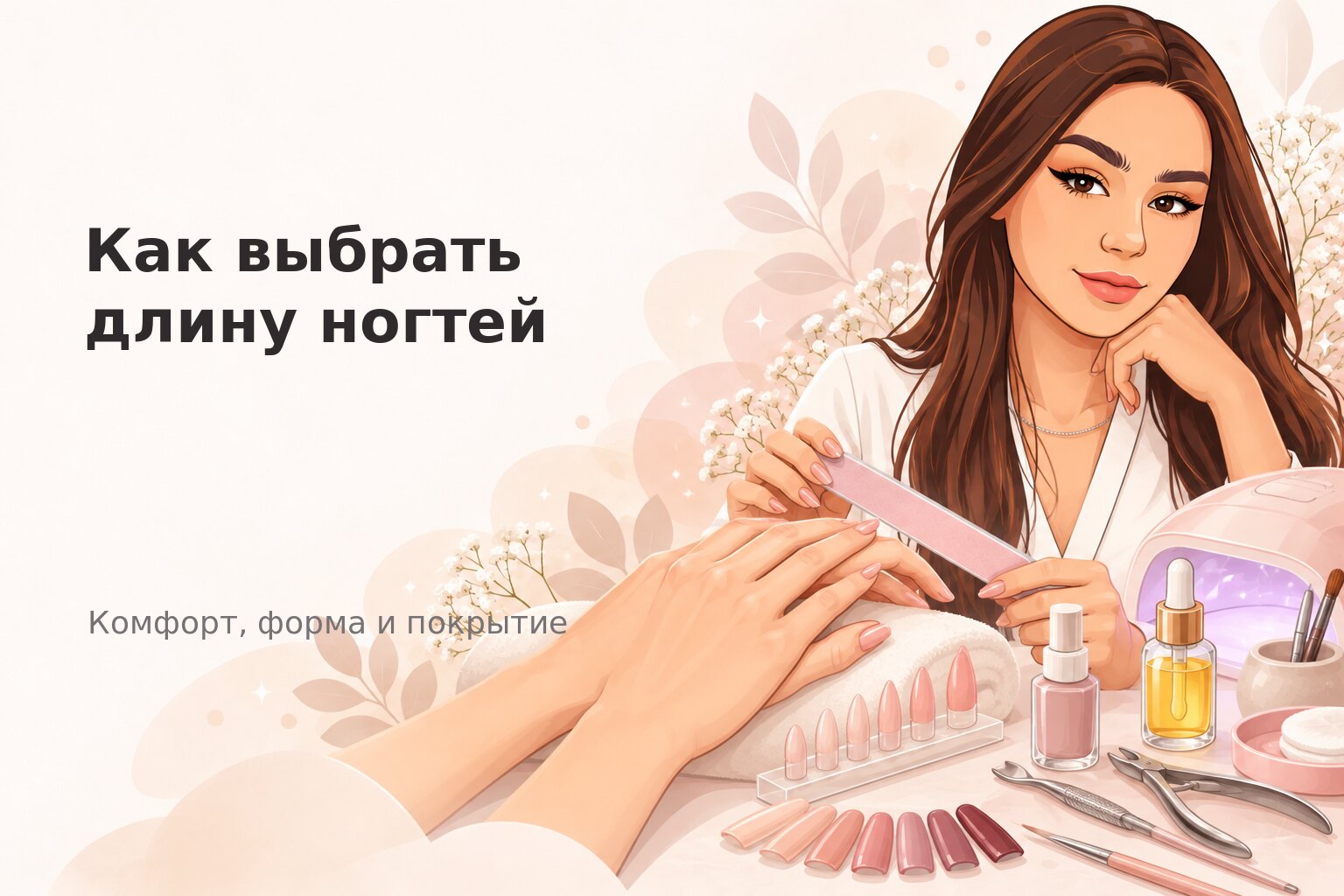 Как выбрать длину ногтей для маникюра в Пензе: комфорт, форма и покрытие