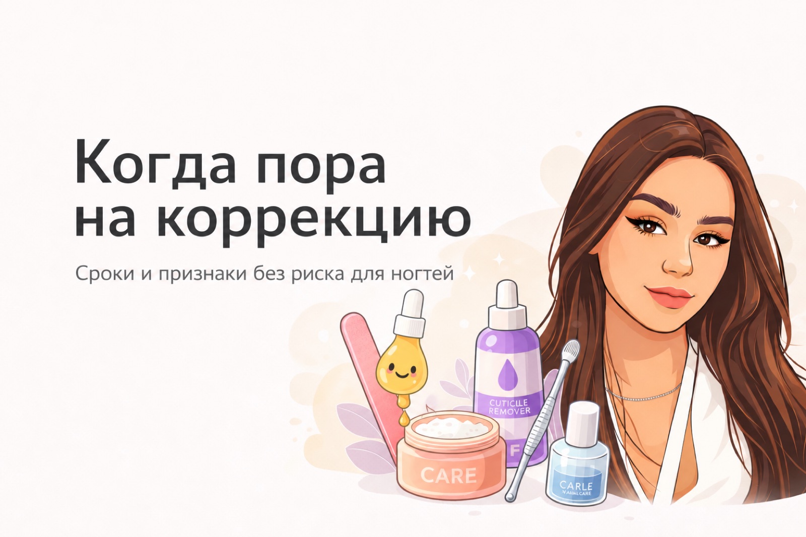 Когда пора на коррекцию маникюра: сроки и признаки, которые нельзя игнорировать