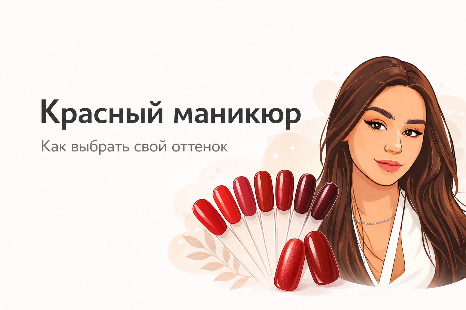 Красный маникюр: как выбрать оттенок под кожу, длину и стиль