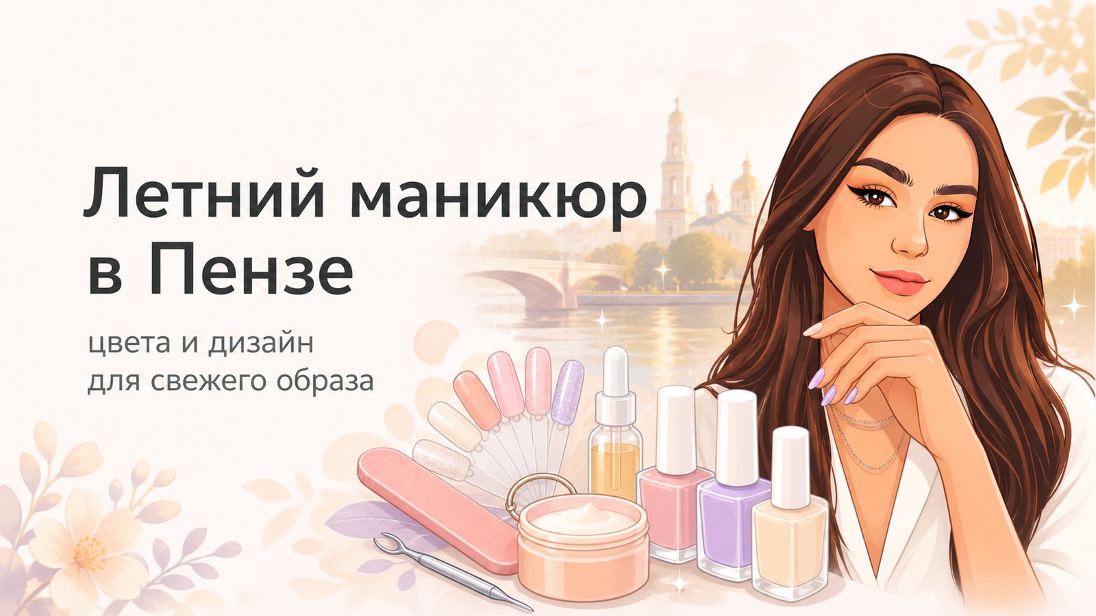 Летний маникюр в Пензе: как выбрать цвет и дизайн, чтобы он выглядел свежо