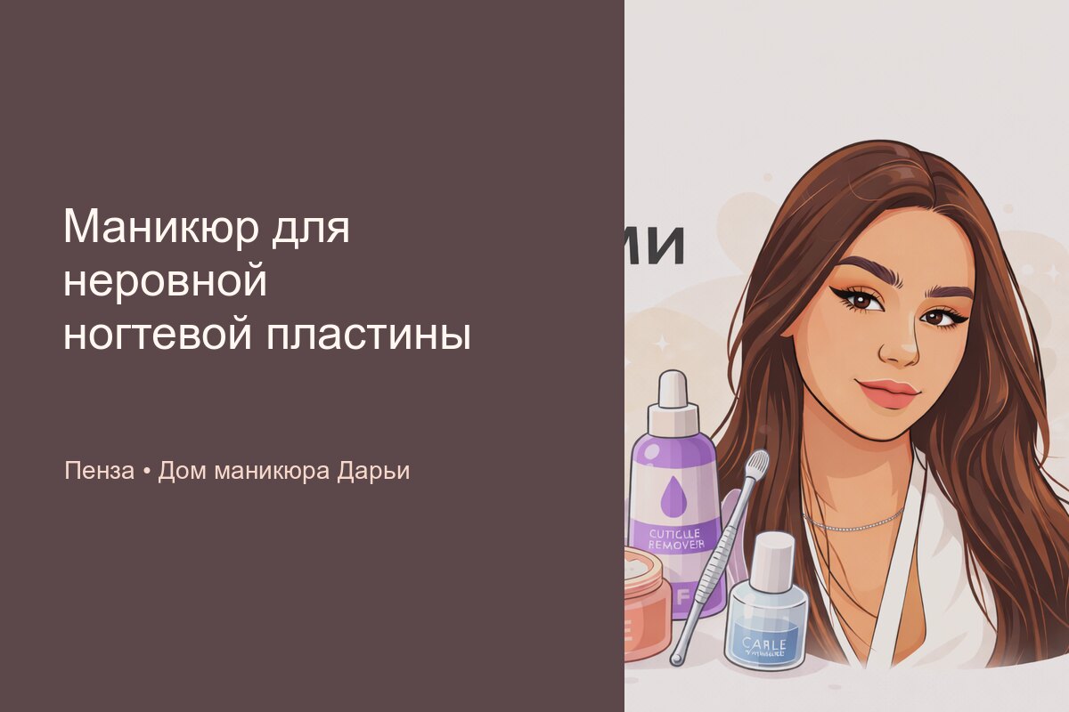 Маникюр для неровной ногтевой пластины в Пензе: как выравнивание помогает аккуратному покрытию