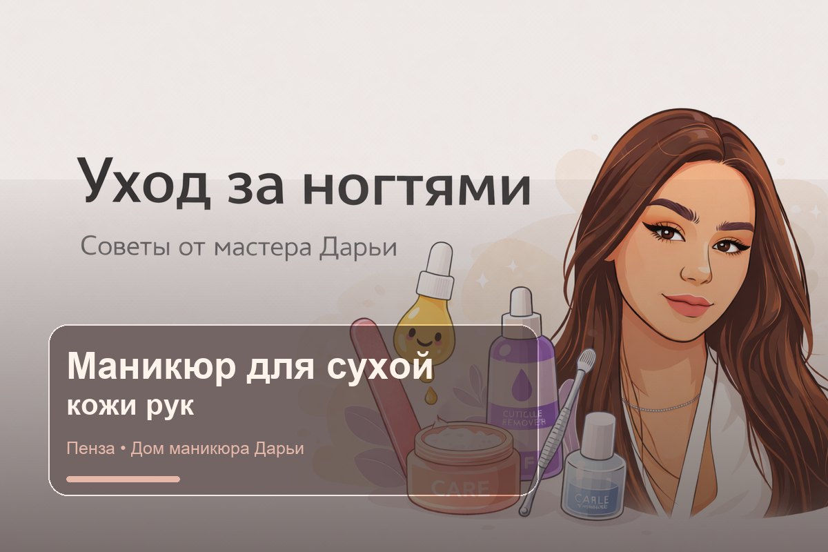 Маникюр для сухой кожи рук в Пензе: как подготовиться к визиту и сохранить аккуратный вид
