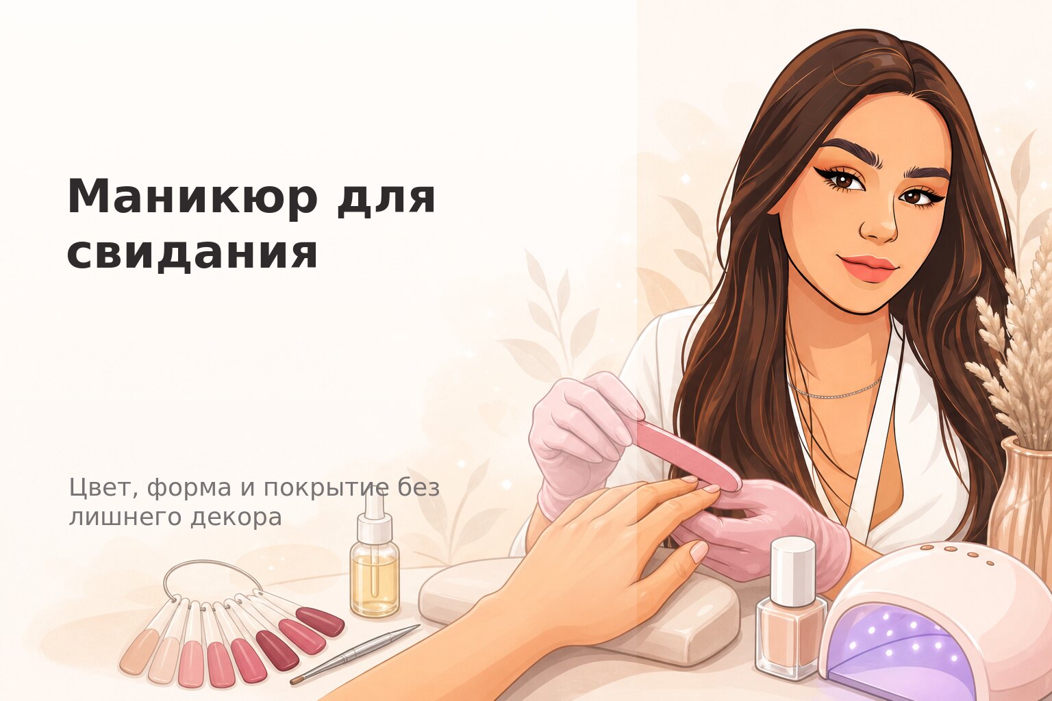 Маникюр для свидания в Пензе: как выбрать цвет, форму и покрытие без лишнего декора