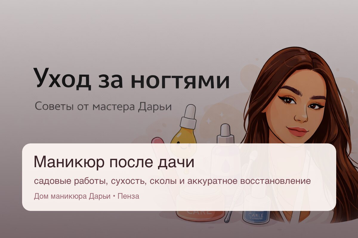 Маникюр после дачи и садовых работ: как восстановить аккуратный вид рук