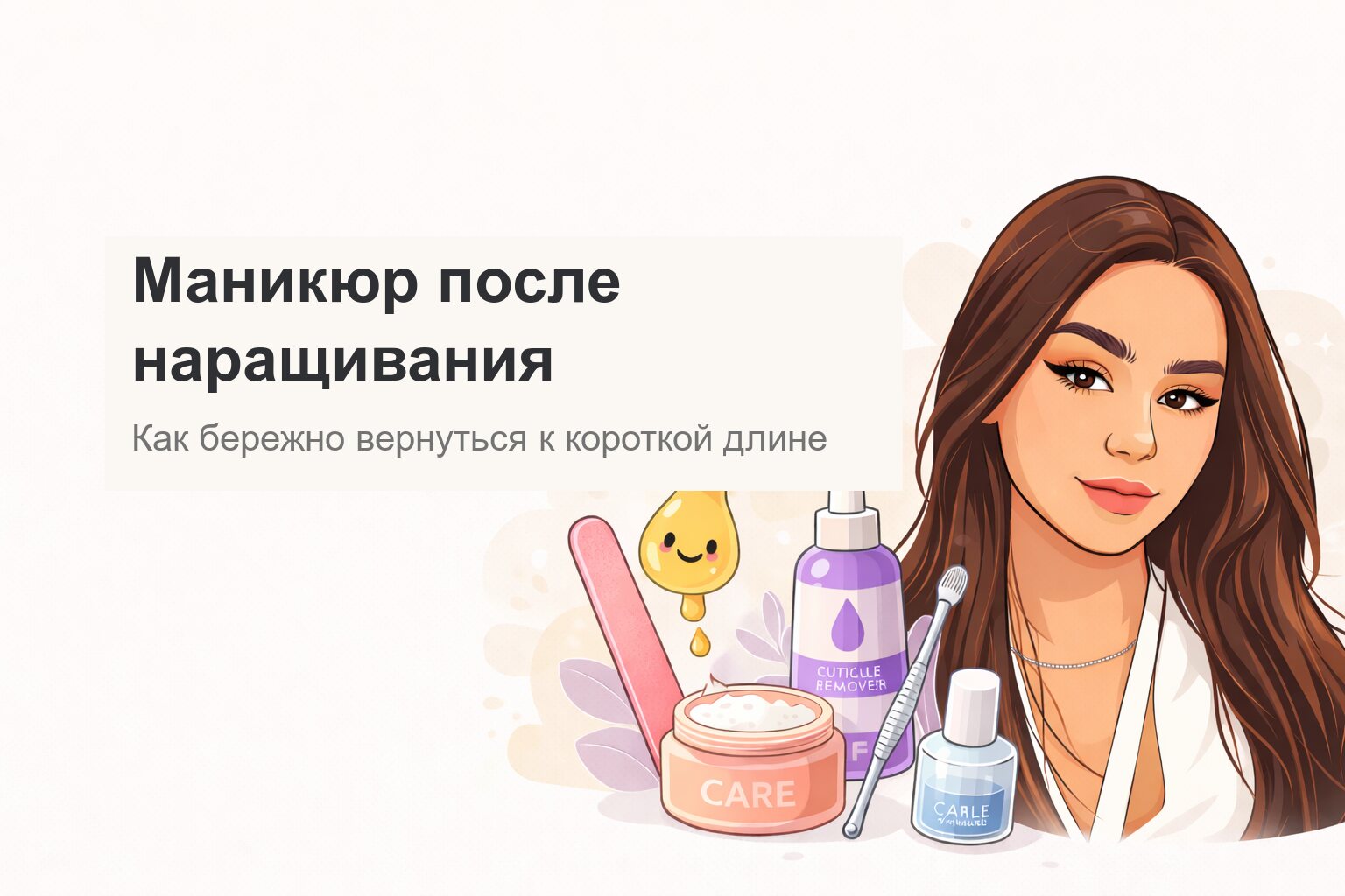 Маникюр после наращивания в Пензе: как бережно вернуться к короткой длине