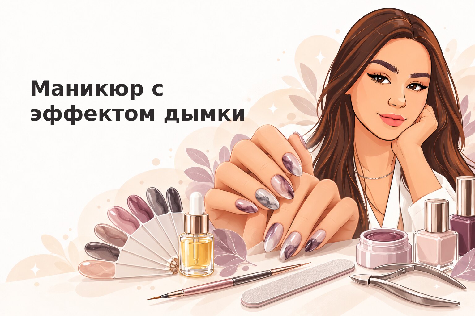 Маникюр с эффектом дымки в Пензе: как выбрать мягкий дизайн