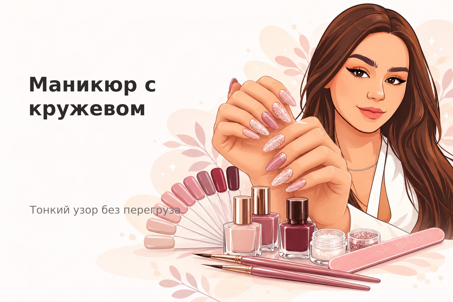 Маникюр с кружевом в Пензе: как выбрать тонкий узор