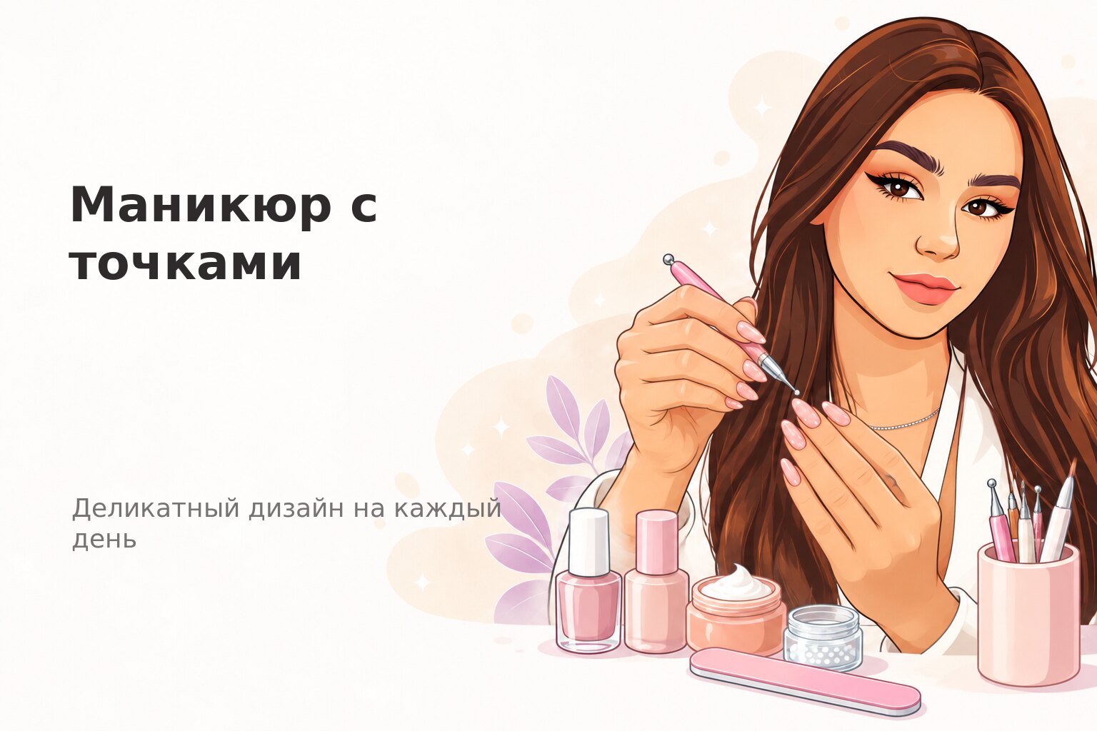 Маникюр с точками в Пензе: как выбрать деликатный дизайн на каждый день