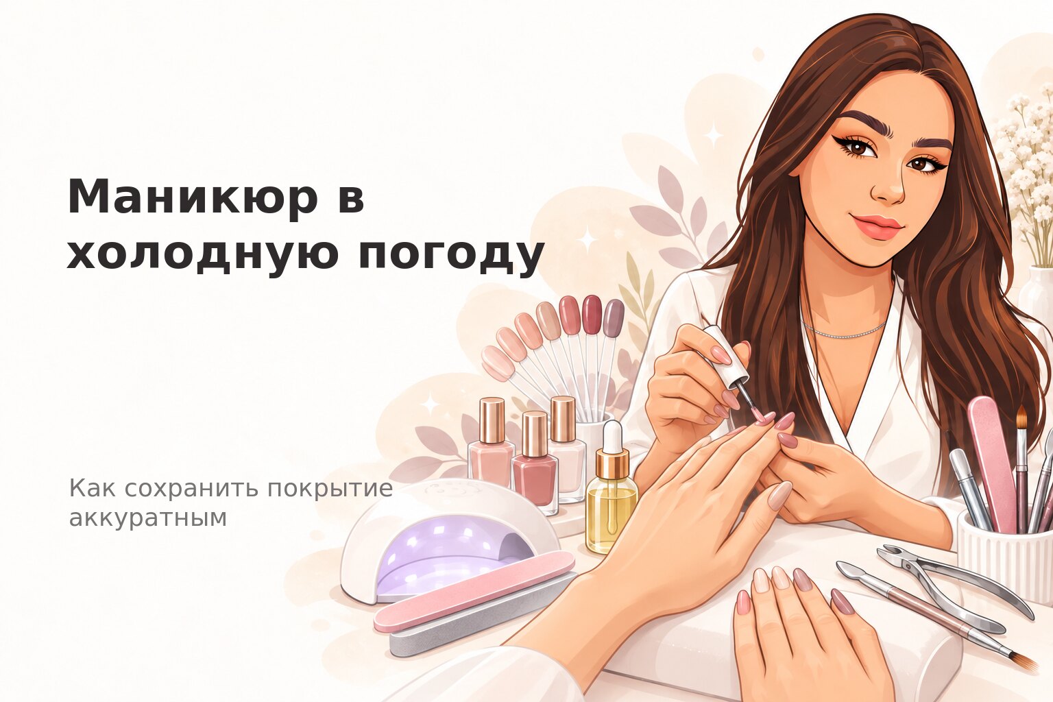 Маникюр в холодную погоду в Пензе: как сохранить покрытие аккуратным