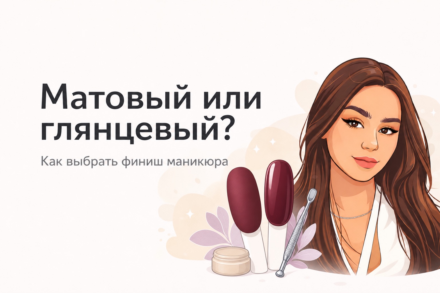 Матовый или глянцевый маникюр: как выбрать финиш под цвет и образ жизни