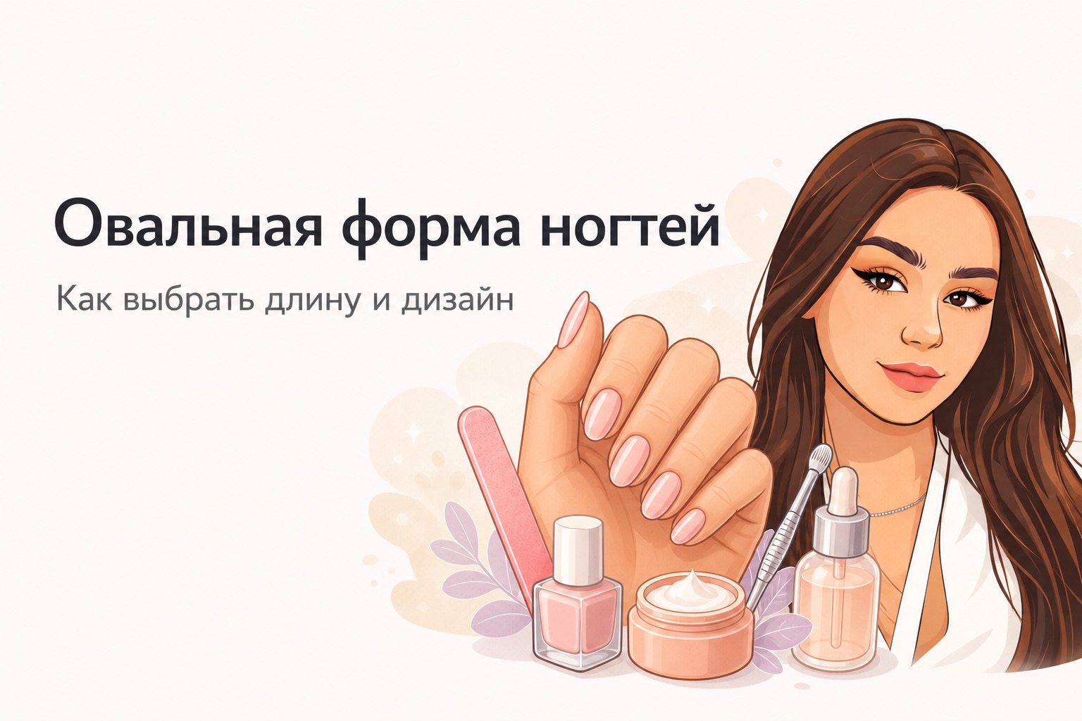 Овальная форма ногтей: кому подходит, какую длину и дизайн выбрать