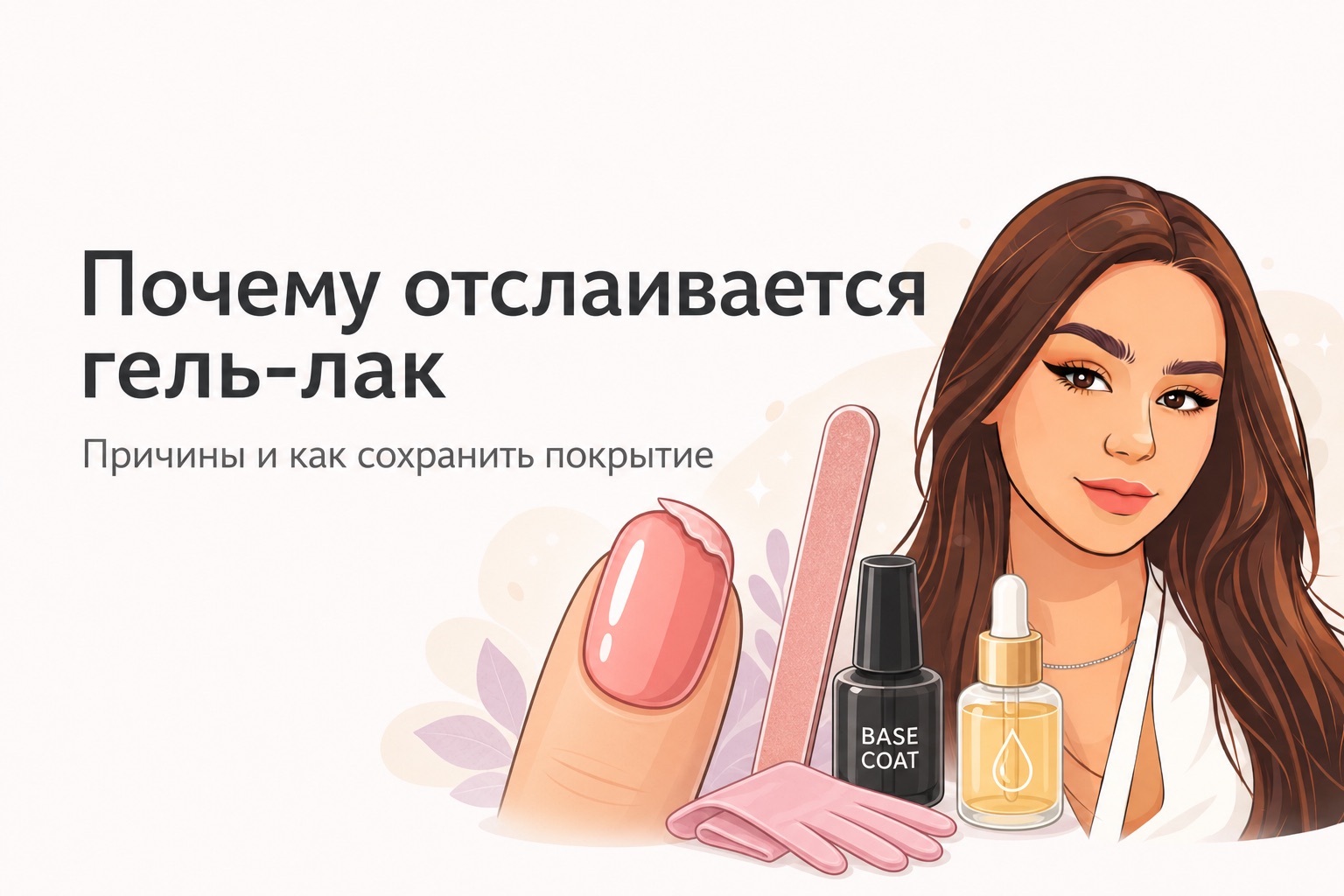 Почему отслаивается гель-лак: причины сколов и как сохранить покрытие